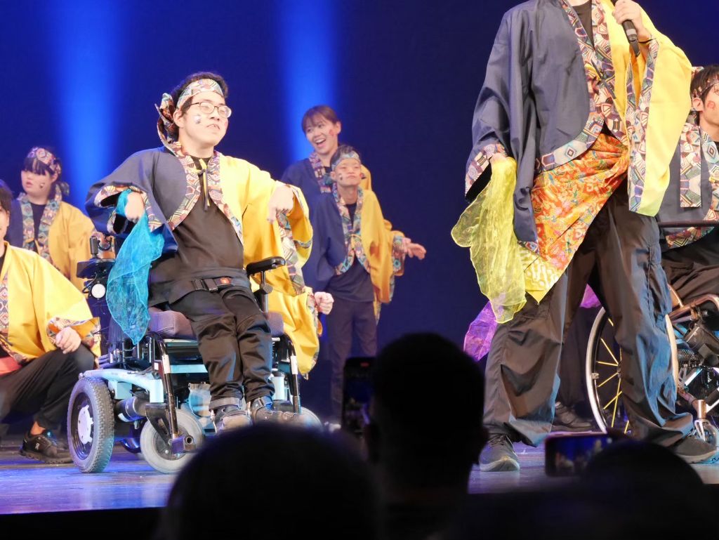 車椅子での演舞