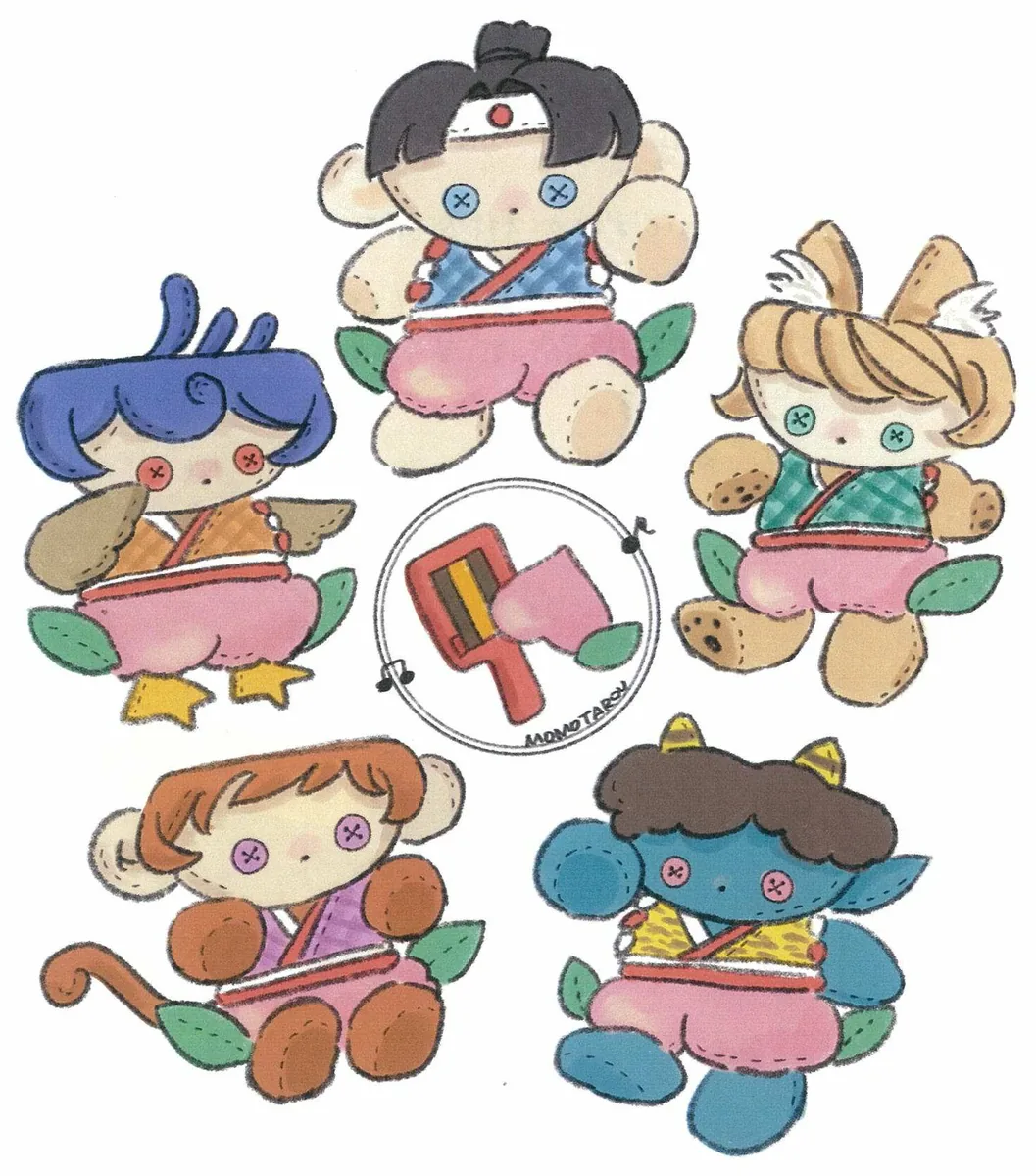 キャラクターイラスト学生コンテスト 優秀賞「MOMOTAROTOYS」